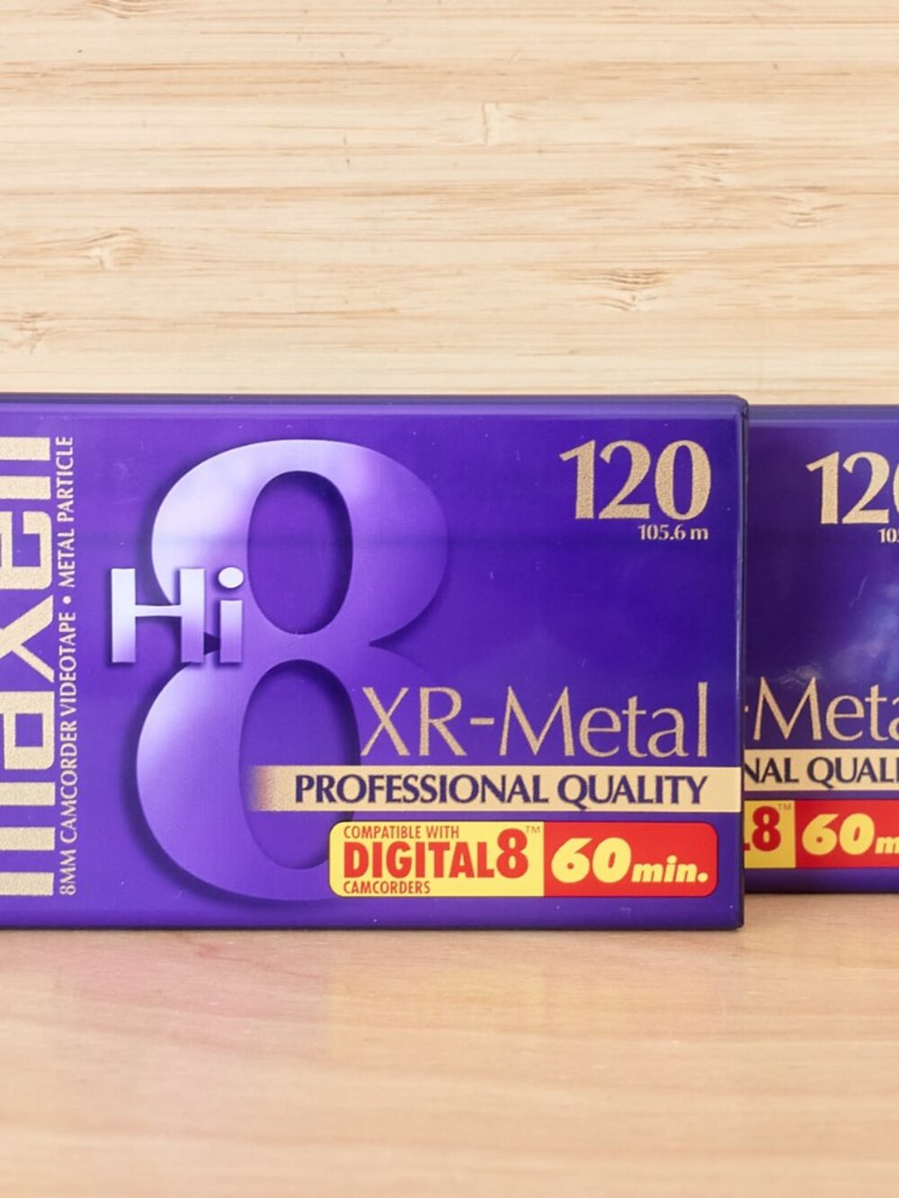 Maxell XR-Metal Hi8 Professional Quality Video Cassette Set of 2